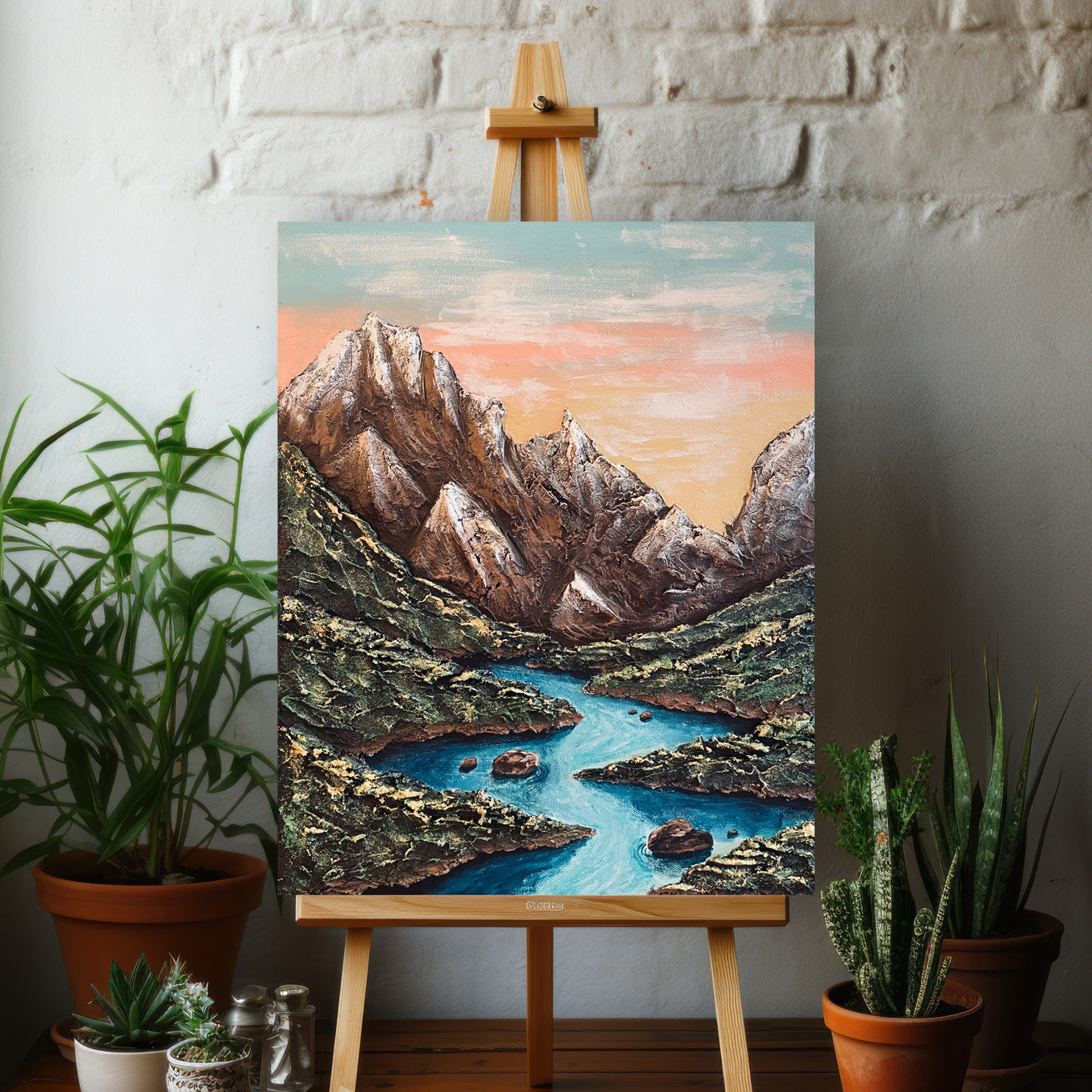 "Mountain Valley at Dawn"