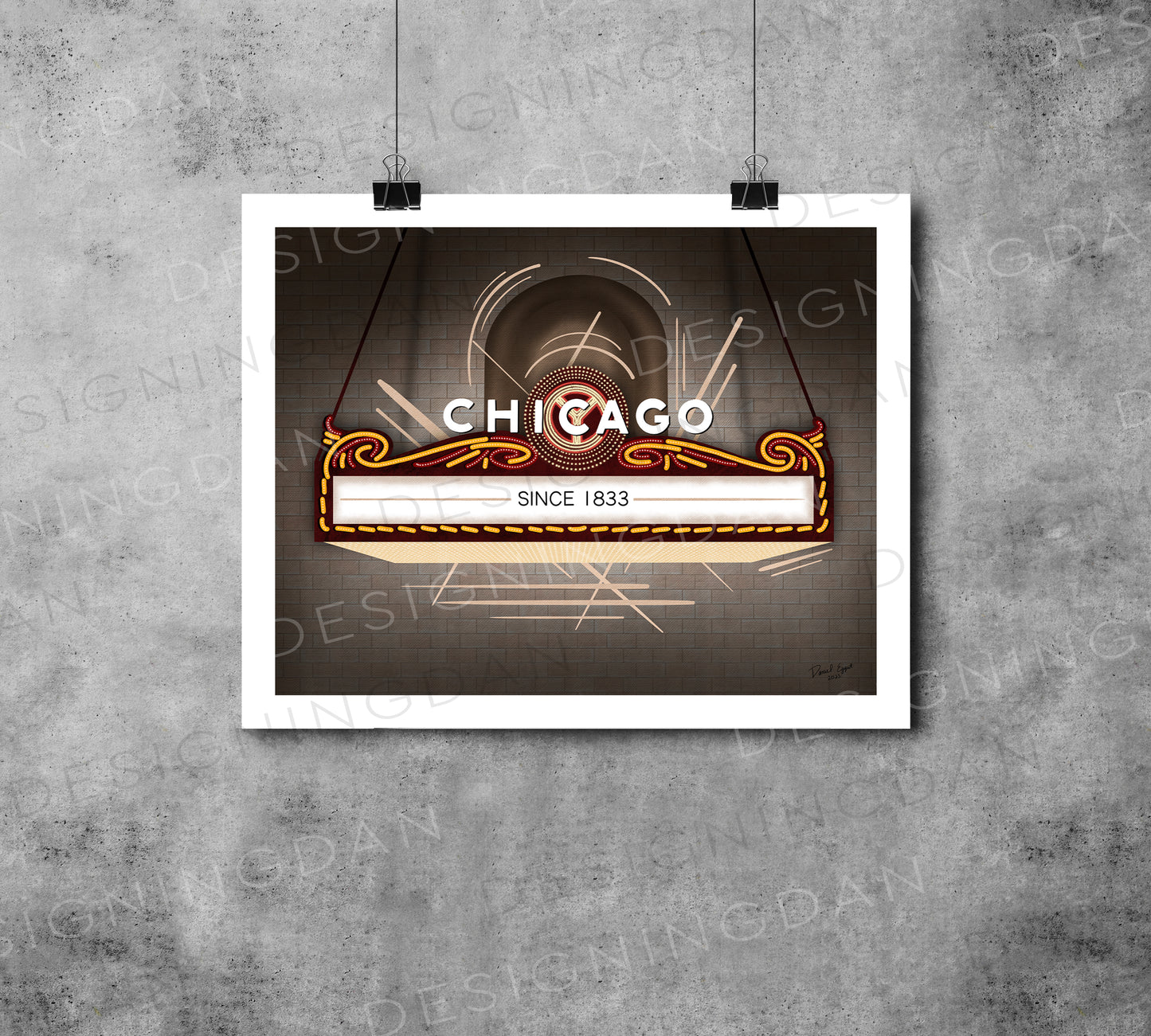 "Chicago Theatre Sign"